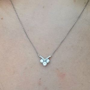 White gold diamond necklace